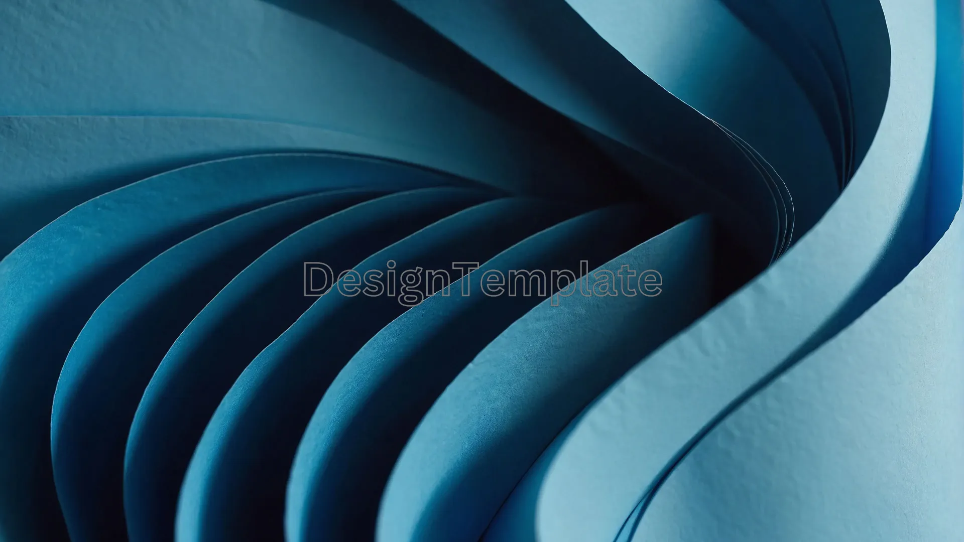 Blue Paper Waves Background Photo image